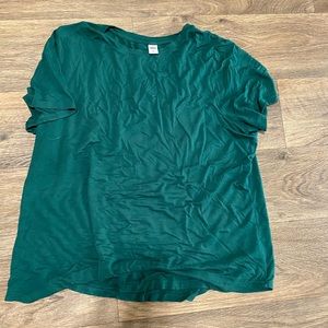 Green luxe loose fit tee